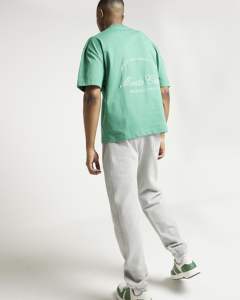 ผู้ผลิตเสื้อผ้าบุรุษ เสื้อยืดโอเวอร์ไซส์ผ้าคอตตอนหนา เสื้อยืดผู้ชายคุณภาพสูงสั่งทำได้ แบรนด์ฤดูร้อน ผ้าคอตตอนแท้ 240 แกรม เสื้อยืดทรงหลวม - Product Image 2