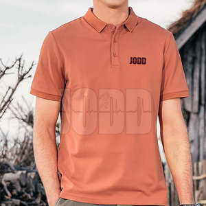 เสื้อยืดผู้ชายทรงเข้ารูปคุณภาพพรีเมียม ผ้าถักนิตติ้ง 100% คอตตอน ระบายอากาศได้ดี พร้อมโลโก้แบบกำหนดเอง - Product Image 2