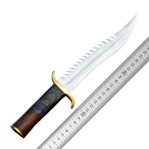 Couteau Bowie à lame fixe en acier D2 personnalisé, fait main, pour le camping en plein air, la chasse, couteau de survie OEM EDC, vente en gros, USA - Product Image 4