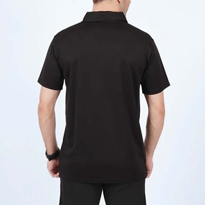 Camiseta de Manga Corta Negra para Hombre, 100% Algodón, Transpirable, Tejida, Bordada, Corte Regular, Estilo Casual Urbano - Product Image 4