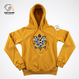 เสื้อฮู้ดดี้ปักลาย Sigma Gamma Rho ผ้าฝ้ายฟลีซสีน้ำเงิน น้ำหนัก 360 กรัม ระบายอากาศได้ดี เป็นมิตรกับสิ่งแวดล้อม สไตล์กรีก สำหรับผู้หญิง - Product Image 5