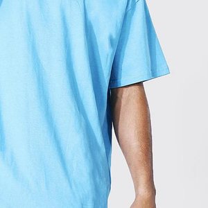 Camiseta de Hombre al por Mayor, 100% Algodón Ecológico, con Logotipo Personalizado, Sólida, Transpirable, Extra Grande, 220g, Estilo Urbano Hip-Hop - Product Image 3