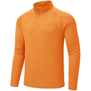 Sudadera personalizada para hombre con cremallera de un cuarto, tejido de algodón y felpa, suministro directo de fábrica, MOQ bajo, talla personalizada, servicio OEM a nivel mundial - Product Image 2