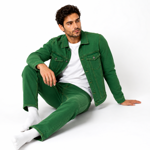 Chaqueta vaquera clásica para hombre diseñada para la comodidad diaria con tela vaquera resistente, ajuste práctico y estilo atemporal, adecuada para ca. - Product Image 5