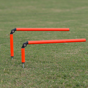 Obstacles d'agilité de football en PVC réglables, portables, pour l'entraînement de la vitesse au soccer, utilisables en intérieur et en extérieur - Product Image 1
