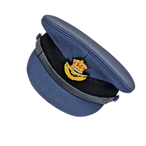 หมวกบลูพีคปักลายด้วยด้ายทองคำแบบขายส่ง เป็นมิตรกับสิ่งแวดล้อม เหมาะสำหรับกิจกรรมกลางแจ้ง งานทางการ และใช้ในชีวิตประจำวัน ผลิตจากโพลีเอสเตอร์/ผ้าฝ้าย พร้อมแถบซับเหงื่อ สไตล์ OEM - Product Image 4