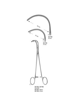 Pince d'anastomose Glover 210 mm, instrument chirurgical en acier inoxydable, pince médicale pour chirurgie vasculaire - Product Image 1