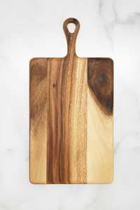 Planche à découper en bois massif H CRAFT HAC-110, bois naturel, fabriquée à la main, rectangulaire, écologique, passe au lave-vaisselle - Product Image 4