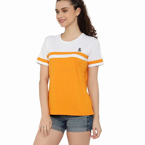 เสื้อยืดผู้หญิงสำหรับฤดูร้อน สตรีทแวร์ ตัดเย็บตามสั่ง คุณภาพมาตรฐานโรงงาน ควบคุมคุณภาพ เสื้อยืดผู้หญิงแบบสั่งทำ - Product Image 1