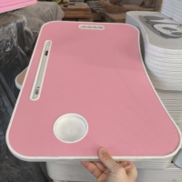 Table d'ordinateur portable pliable en métal et bois personnalisable, support de lecture réglable et portable, bureau d'ordinateur