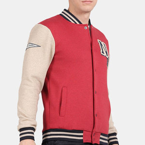 Custom Winter Varsity Jackets for Schools/Clubs/Teams-Sheep Trim Two-Tone Design Waterproof Windproof High Street Style - Product Image 2