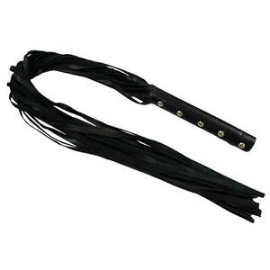 Fouet de style Whip pour séances intimes avec poignée renforcée et plusieurs brins en daim pour une manipulation confortable - Produits équestres - Product Image 3