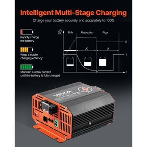 Caricabatterie da 250W DC a DC 12V 20A per auto in GEL al piombo e al litio AGM per la ricarica della batteria per auto - Product Image 5