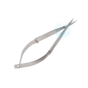 Ciseaux corneoscléraux à prix de gros, pour gaucher, lames moyennes, en acier inoxydable - Product Image 2