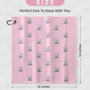 ผ้าขนหนูวาฟเฟิลสำหรับกอล์ฟ ผลิตในประเทศปากีสถาน สำหรับทีมและโปรแกรมสถาบันกอล์ฟเยาวชน - Product Image 2