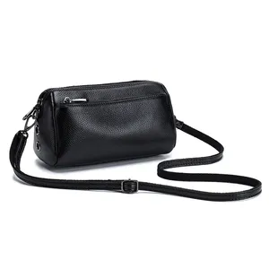 Bolso de Hombro para Mujer, Bolso de Cuero Genuino, Bolso Cruzado de Piel Vacuna de Lujo, Bolso de Moda Femenino, Bolso Tipo Hobo, Bolso Mensajero - Product Image 2