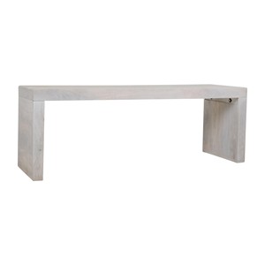 Mango Wood Rustic <b>Bench</b> with Iron <b>Legs</b> | Handcrafted Wholesale Furniture - Product Image 2