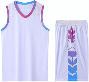 Maillots de basket respirants en mesh, maillots d'équipe de basket à séchage rapide, vêtements de sport personnalisés avec lettres et numéros - Product Image 3