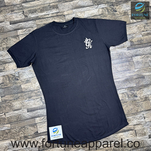 Camisetas Personalizadas con Logotipo Impreso Digitalmente para Hombre, Estilo Urbano, 240g, Jersey de Algodón, Manga Corta, Cuello Redondo, Diseño a Rayas, Corte Regular - Product Image 1