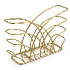 Designer Decorative Metal <b>Tissue</b> <b>Holder</b> Elegant Napkin Organizer Stylish Tabletop Dispenser for Home <b>Kitchen</b> Bathroom Counter - Product Image 6