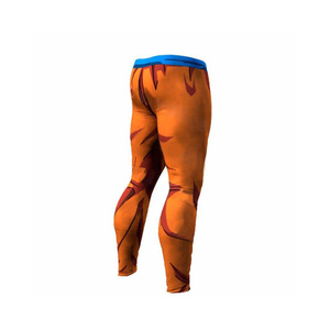 STAR SPEED Leggings de compression personnalisés pour hommes, imprimés par transfert thermique, longueur intégrale, taille élastique, coton, fibre de bambou, respirant, 180g - Product Image 4