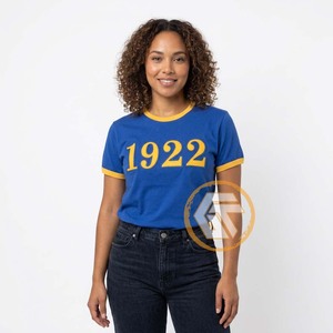 Camiseta Personalizada de la Hermandad Femenina Sigma Gamma Rho, 100% Algodón Jersey, Manga Corta, Cuello Redondo, Transpirable, Ecológica, de Secado Rápido para Verano - Product Image 5