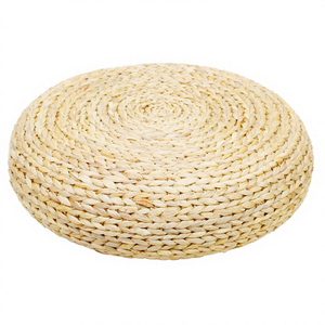 Repose-pieds rond en bambou écologique - Design traditionnel moderne, portable, pour appartement et parc - Product Image 2