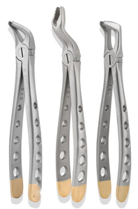 Ensemble de 6 forceps d'extraction dentaire manuels de haute qualité avec poignée ergonomique, réutilisables, en acier inoxydable allemand - Product Image 2