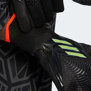 Nouveaux gants de gardien de but de football au design personnalisé, noir, blanc, vert, doigts entièrement couverts, antidérapants, respirants, avec sangle de poignet réglable, unisexe - Product Image 4