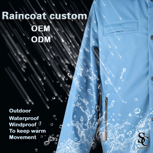 Veste de ski homme personnalisable 2026 style urbain imperméable en toile coupe-vent avec col montant – Imperméable personnalisé - Product Image 4