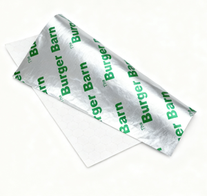 Logo Printing Food Grade 8011 Alloy Aluminium Foil <b>Laminated</b> Honeycomb Insulated Wrap for Burger Sandwich Fast Food - Product Image 5