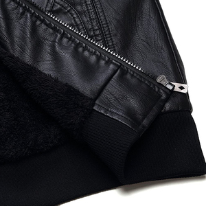 New Fashionable <b>Mens</b> <b>Leather</b> <b>Jacket</b> Wholesale Price Casual Winter Wear with Stand Collar <b>jacket</b> for <b>men</b> - Product Image 4
