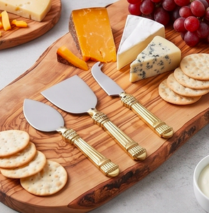 Elegant <b>Cheese</b> <b>Knife</b> <b>Set</b> With Stainless Steel Blades And Golden Handles For Sophisticated Serving Use And Hotel Use - Product Image 6