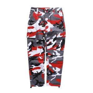 Pantalon cargo en coton respirant pour homme, imprimé camouflage, pantalon décontracté multi-poches, vêtements d'automne - Product Image 3
