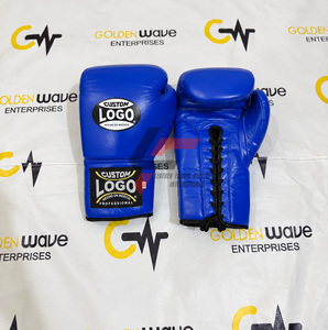 Ensemble de boxe professionnel en cuir de vachette véritable sur mesure, équipement de combat, équipement d'entraînement respirant - Product Image 3