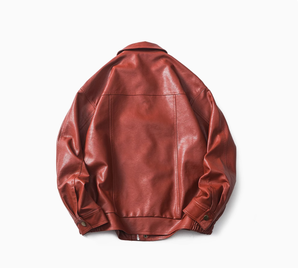 New Men's Casual <b>Leather</b> <b>Jacket</b> for Casual Wear. Men's Youth Style Stand-up Collar <b>Leather</b> <b>Jacket</b> for Motorcycle Wear - Product Image 6