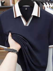 Men's Customized Color Short Sleeve for Shirt Digital Printed Logo Breathable Casual Front Design Polyester/Cotton Jersey - Product Image 4