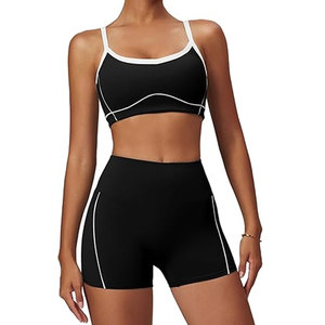 Shorts de Yoga para Mujer al por Mayor, de Alta Calidad, Antibacterianos, de Secado Rápido, Transpirables, Material Suave, Elástico, 2 Piezas - Product Image 1