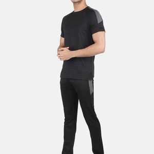 <b>Men's</b> Sportswear Street Style Short Sleeves Tracksuit Set Custom Design Heavyweight Cotton <b>Summer</b> Tracksuit For <b>Men</b> - Product Image 3