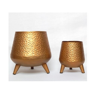 Maceta Moderna de Metal con 3 Patas y Acabado Dorado para Plantas, Decoración para Hogar, Sala de Estar, Mesa, Jardín Interior, Balcón - Product Image 6