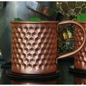 Custom Hammered Copper Mule <b>Mug</b> Packaging <b>Box</b> With Premium Finish For High End Retail Display - Product Image 2