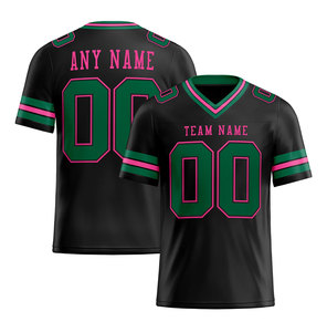 Custom American Football Jersey Gold Maroon V-Neck <b>Mesh</b> Breathable Sublimated Print Team Name Any Name Men's Adult <b>Short</b> Sleeve - Product Image 4