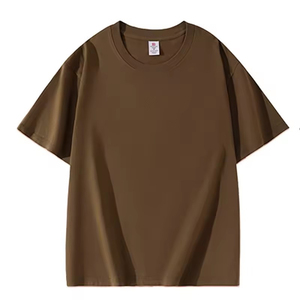 Men's 220g Cotton Short Sleeve O-Neck <b>T</b>-<b>Shirt</b> Solid Color Regular Fit Casual Wear <b>Large</b> Size - Product Image 4