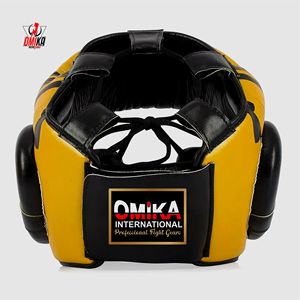 Best Protection Performance Customized Color Size Comfortable Durable Breathable MMA Leather Head Guard - Product Image 3
