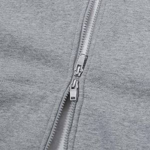 Nouveau sweat à capuche zippé vintage pour homme en mélange polyester/coton épais, couleur unie, délavé à l'acide, brodé, en polaire, haute qualité - Product Image 6