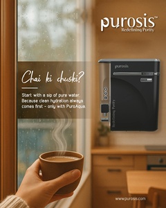 PUROSIS BLACK REVERSE OSMOSIS WATER TREATMENT DOMESTIC SYSTEM <b>WALL</b> <b>MOUNT</b> <b>TABLE</b> TOP WATER PURIFIER SYSTEM LED FOOD GRADE - Product Image 4