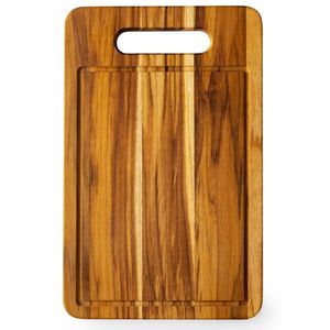 Planche à découper artisanale en bois rustique de style farmhouse, réversible, écologique, de forme rectangulaire, passe au lave-vaisselle - Product Image 3