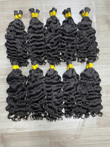 Extensiones de cabello humano sin procesar 100% de alta calidad, cutícula alineada, cabello virgen rizado suelto a granel para mujeres negras - Product Image 4