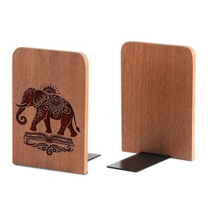 Paire d'entretoises à livres rectangulaires en bois de Sheesham sculptées à la main, vente en gros |   Bois de rose indien, design traditionnel, Aqudus Saleem - Product Image 1