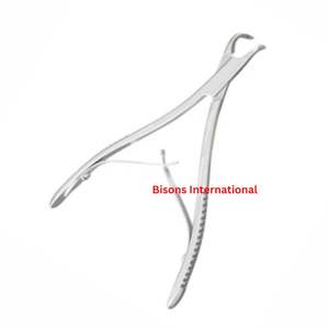 BISONS - Instrumento Quirúrgico Manual de Acero Inoxidable para Cortar Huesos, Micro Rongeur de Friedmann Curvo de 14 cm, Venta al por Mayor - Product Image 2
